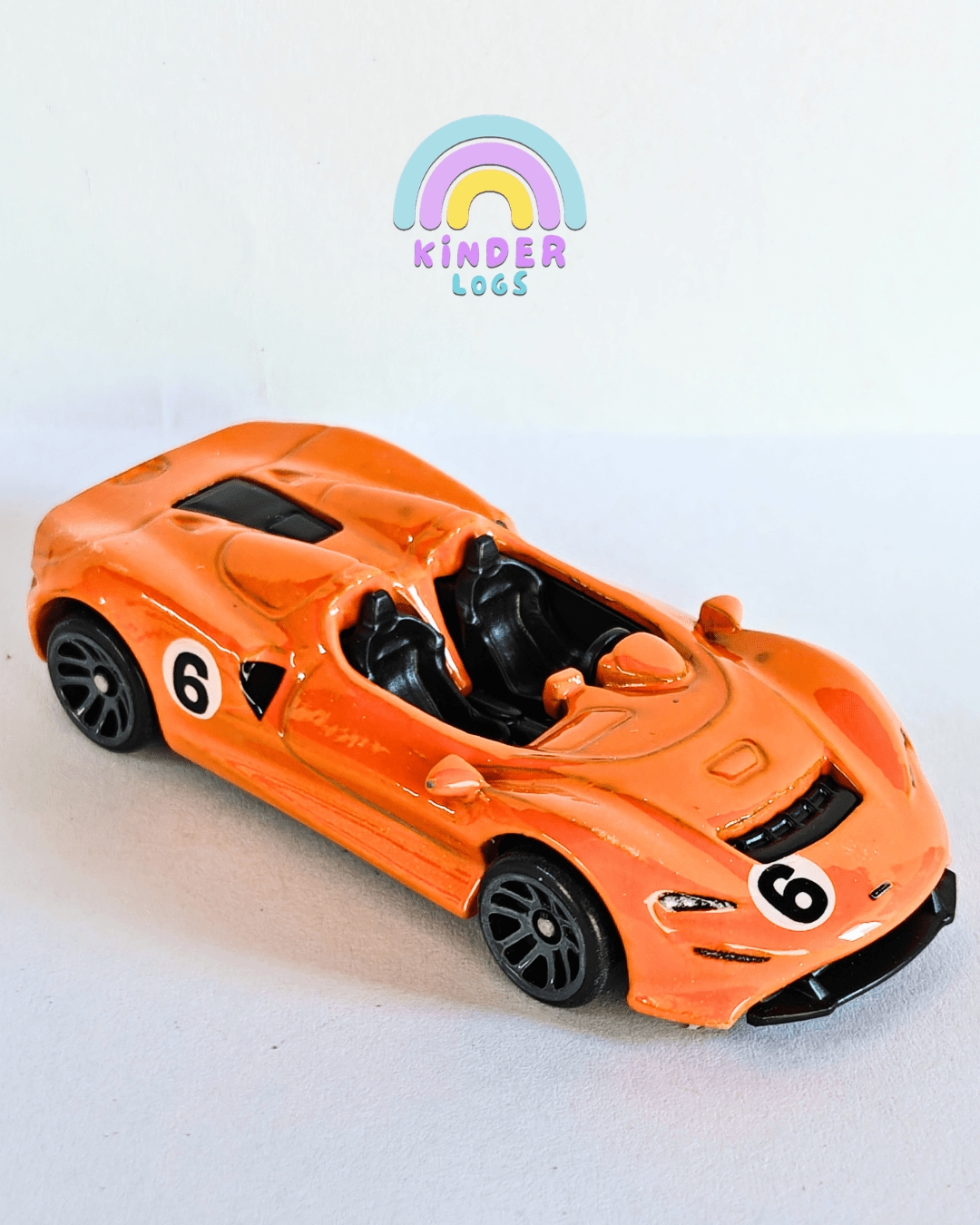 Silver Series Hot Wheels McLaren Elva - Orange (Uncarded - New) - Kinder Logs