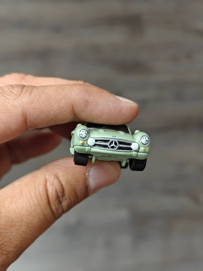 Silver Series Hot Wheels Mercedes-Benz 300 SL - Green (Uncarded - New) - Kinder Logs