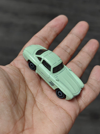 Silver Series Hot Wheels Mercedes-Benz 300 SL - Green (Uncarded - New) - Kinder Logs