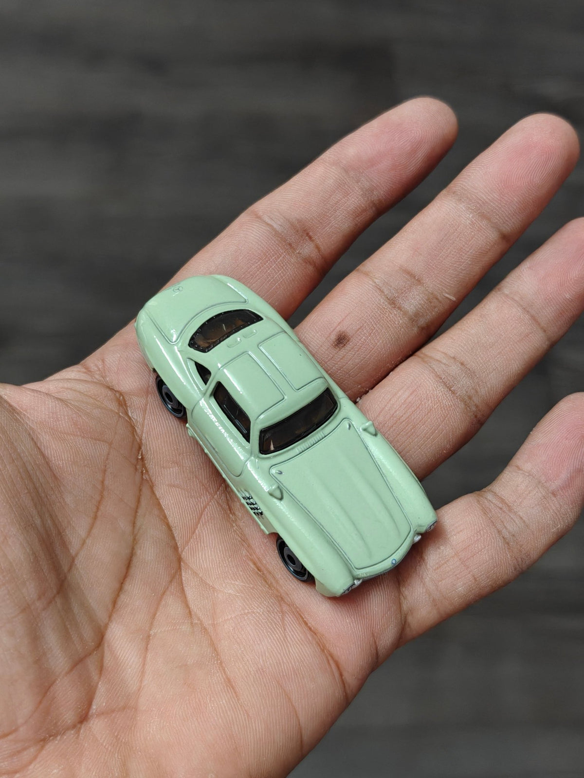 Silver Series Hot Wheels Mercedes-Benz 300 SL - Green (Uncarded - New) - Kinder Logs