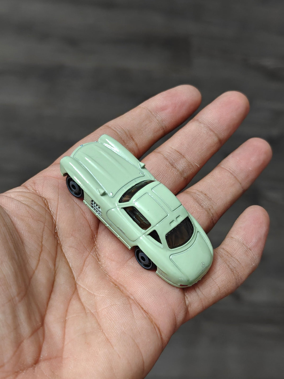 Silver Series Hot Wheels Mercedes-Benz 300 SL - Green (Uncarded - New) - Kinder Logs