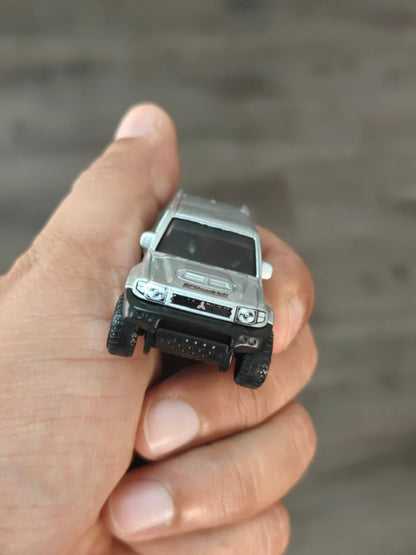 Silver Series Hot Wheels Mitsubishi Pajero Evolution - Silver (Uncarded - New) - Kinder Logs