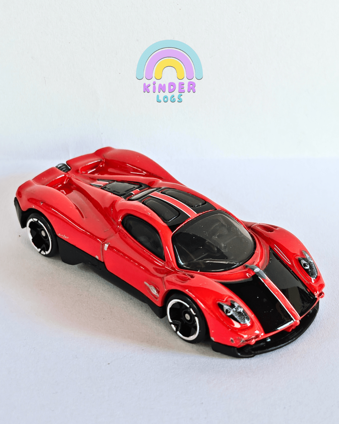Silver Series Hot Wheels Pagani Utopia - Red (Uncarded - New) - Kinder Logs