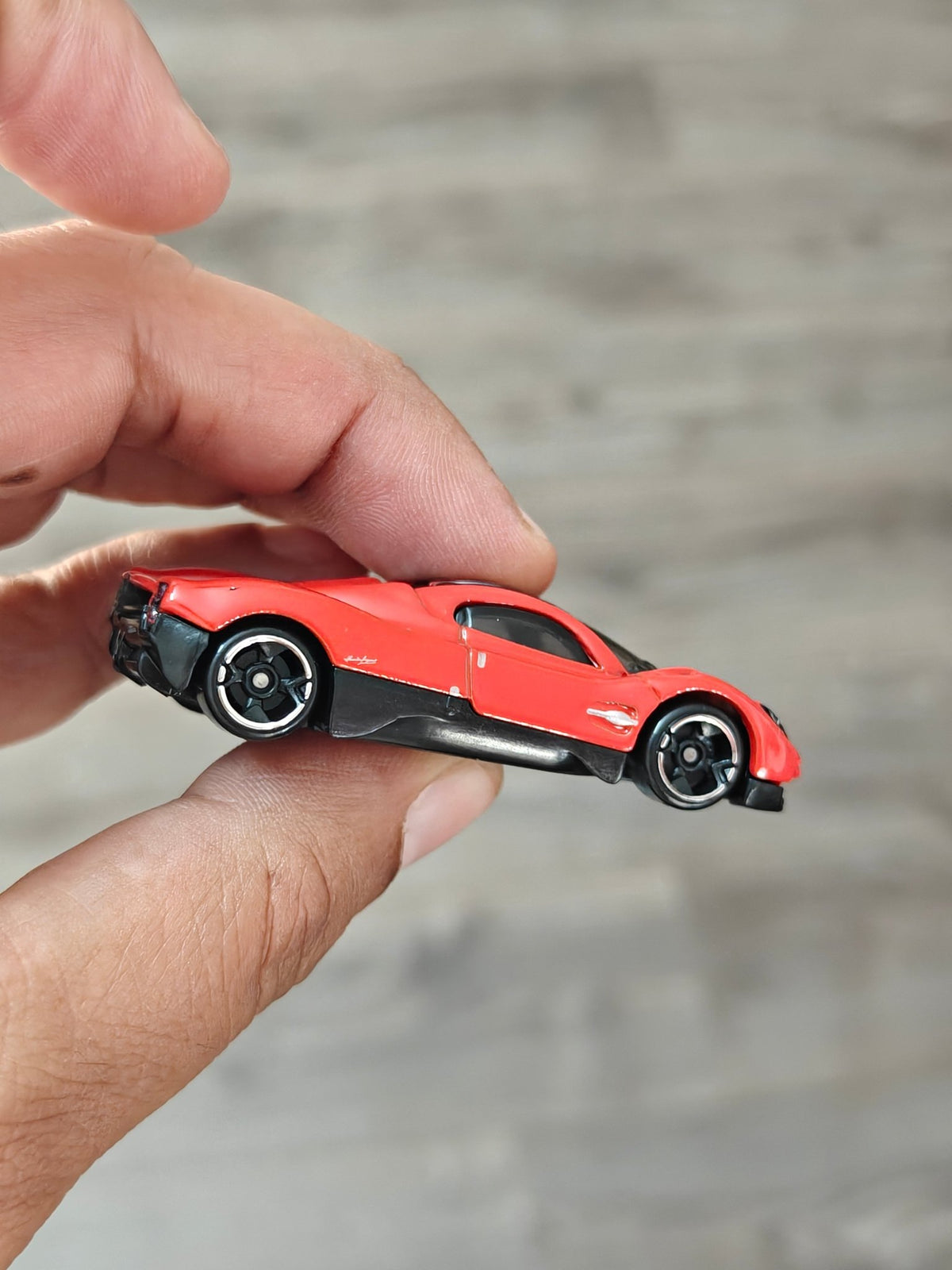 Silver Series Hot Wheels Pagani Utopia - Red (Uncarded - New) - Kinder Logs