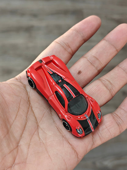 Silver Series Hot Wheels Pagani Utopia - Red (Uncarded - New) - Kinder Logs