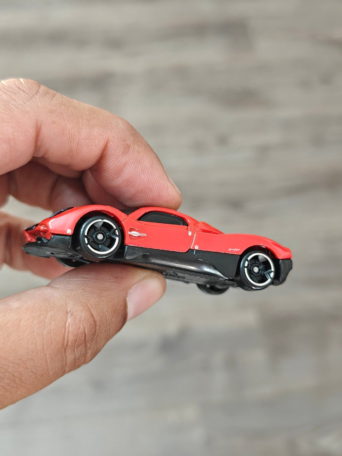 Silver Series Hot Wheels Pagani Utopia - Red (Uncarded - New) - Kinder Logs