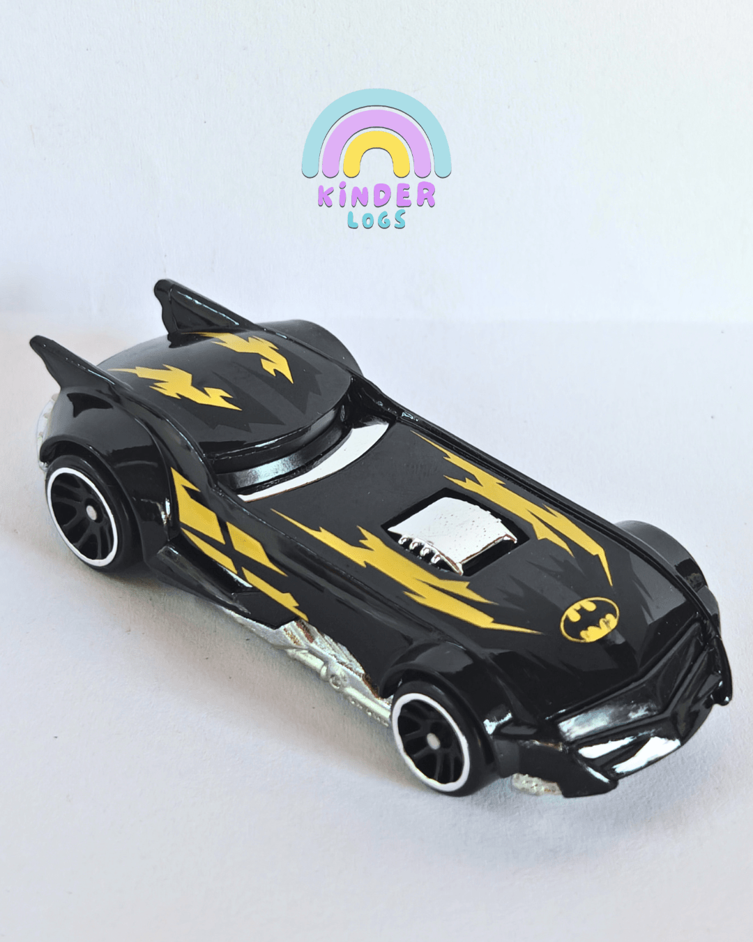 Silver Series Hot Wheels 'The Batman' Batmobile - Black (Uncarded - New) - Kinder Logs