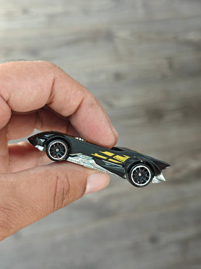 Silver Series Hot Wheels 'The Batman' Batmobile - Black (Uncarded - New) - Kinder Logs