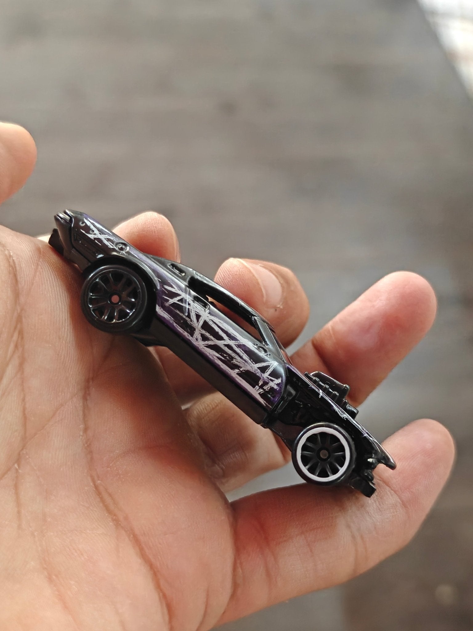Silver Series Hot Wheels 'Two Face' Project Speeder - Kinder Logs