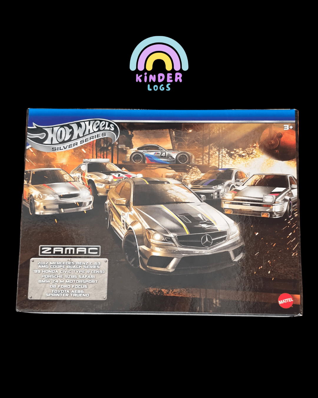 Silver Series ZAMAC Hot Wheels 6 Car Set (Imported) - Kinder Logs