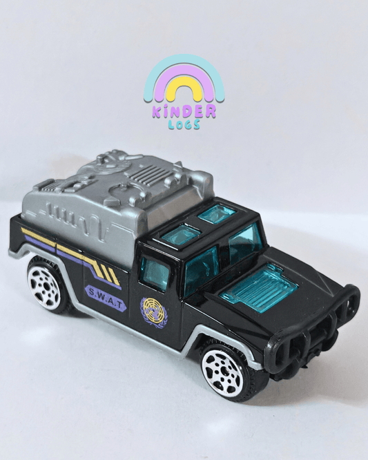 SWAT Police Car - Black (Uncarded - New) - Kinder Logs