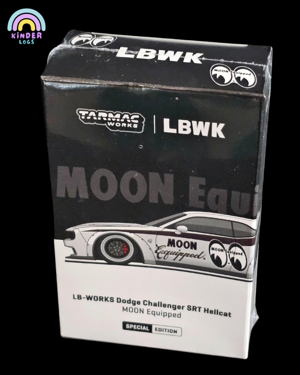 Tarmac Works Dodge Challenger SRT Hellcat Liberty Walk Moon Eyes Edition - Kinder Logs