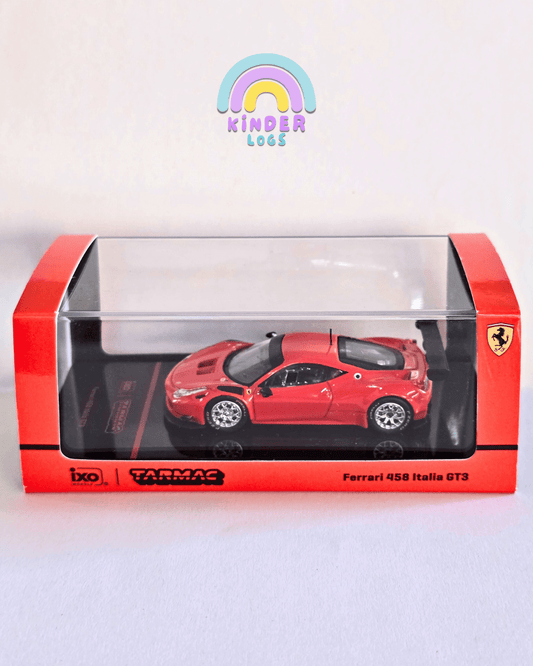 Tarmac Works Ferrari 458 Italia GT3 - Red (Open Box) - Kinder Logs