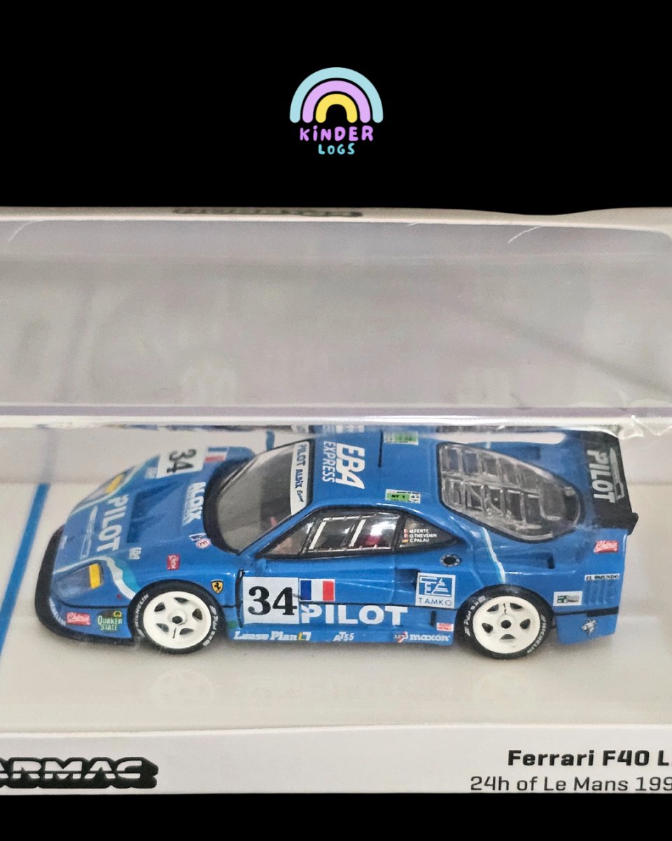 Tarmac Works IXO Ferrari F40 LM - 24h of Le Mans 1995 - Kinder Logs