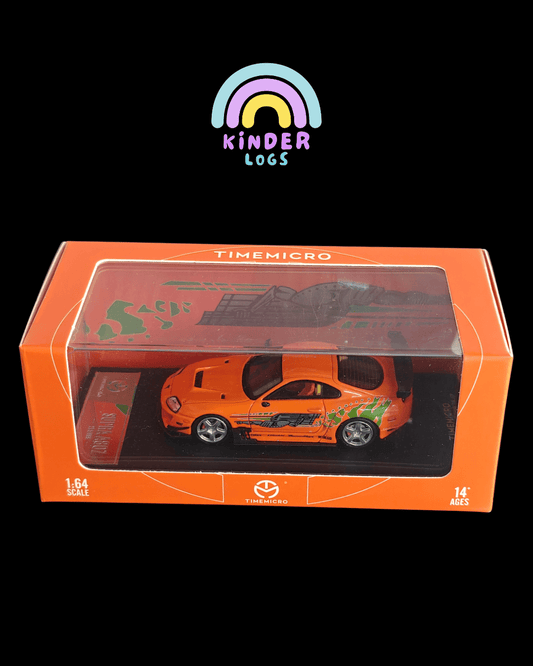 Time Micro Toyota Supra A80Z - Orange (Pre-Owned Car) - Kinder Logs
