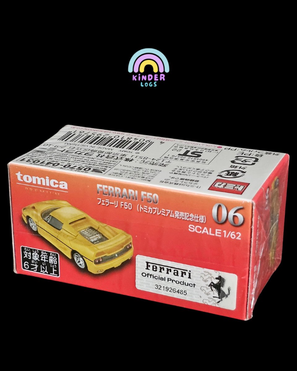 Tomica Ferrari F50 Supercar (No. 06) - Kinder Logs