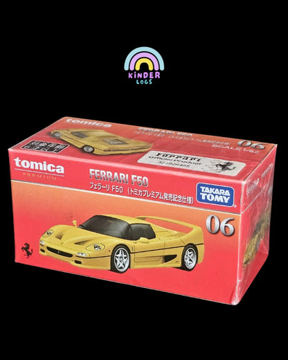 Tomica Ferrari F50 Supercar (No. 06) - Kinder Logs