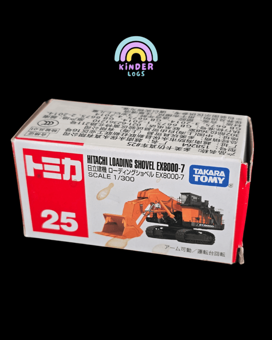 Tomica Hitachi Loading Shovel EX - 8000 - 7 (Model No 25) - Open Box - Kinder Logs