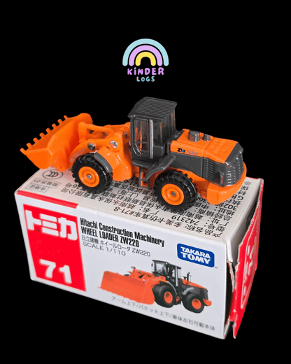 Tomica Hitachi Wheel Loader ZW220 (Model No 71) - Open Box - Kinder Logs