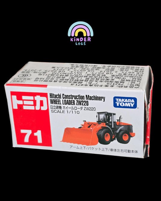 Tomica Hitachi Wheel Loader ZW220 (Model No 71) - Open Box - Kinder Logs