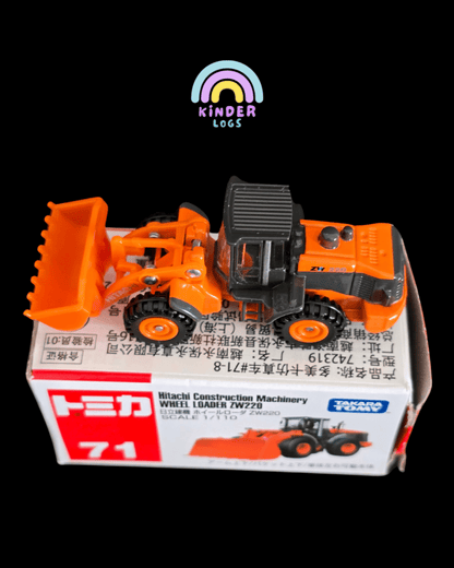 Tomica Hitachi Wheel Loader ZW220 (Model No 71) - Open Box - Kinder Logs