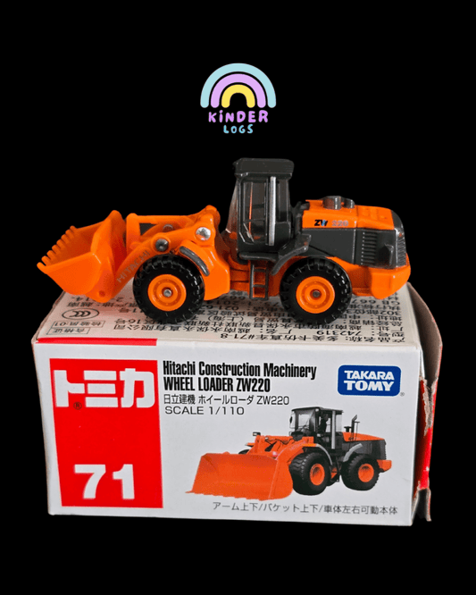 Tomica Hitachi Wheel Loader ZW220 (Model No 71) - Open Box - Kinder Logs