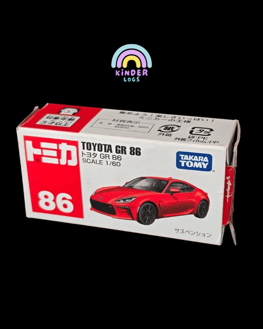 Tomica Toyota GR 86 (Model No 86) - Open Box - Kinder Logs