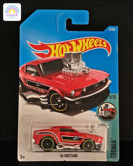 Tooned Hot Wheels 1968 Ford Mustang - Kinder Logs