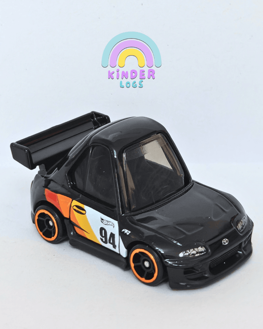Tooned Hot Wheels 1994 Toyota Supra - Black (Uncarded - New) - Kinder Logs