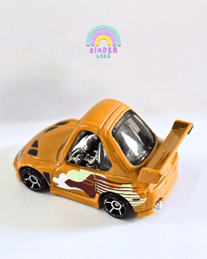 Tooned Hot Wheels 1994 Toyota Supra - Dark Orange (Used Car) - Kinder Logs