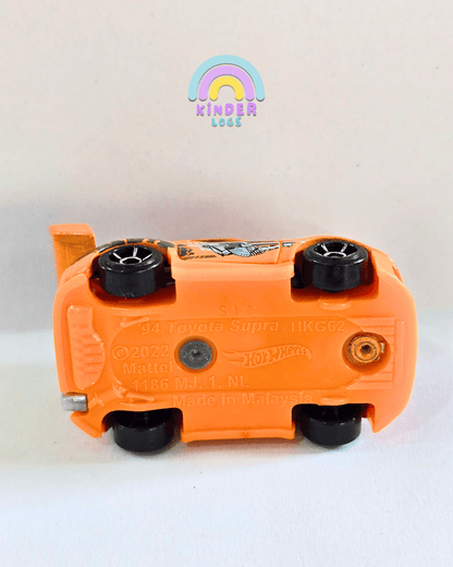 Tooned Hot Wheels 1994 Toyota Supra - Orange (Used Car) - Kinder Logs