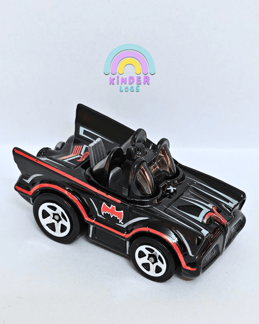 Tooned Hot Wheels Classic TV Series Batmobile - Black (Uncarded - New) - Kinder Logs