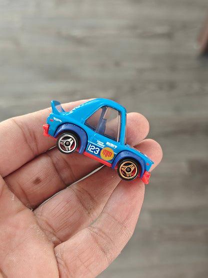 Tooned Hot Wheels Mazda RX - 3 - Blue (Uncarded - New) - Kinder Logs
