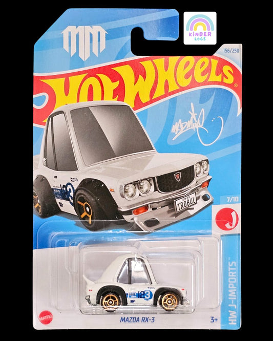 Tooned Hot Wheels Mazda RX - 3 - White Color (N Case) - Kinder Logs