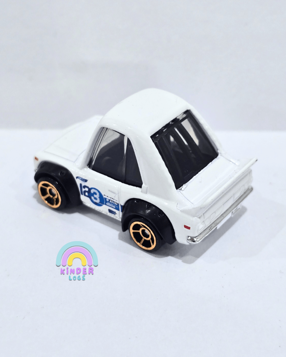 Tooned Hot Wheels Mazda RX - 3 - White (Uncarded) - Kinder Logs