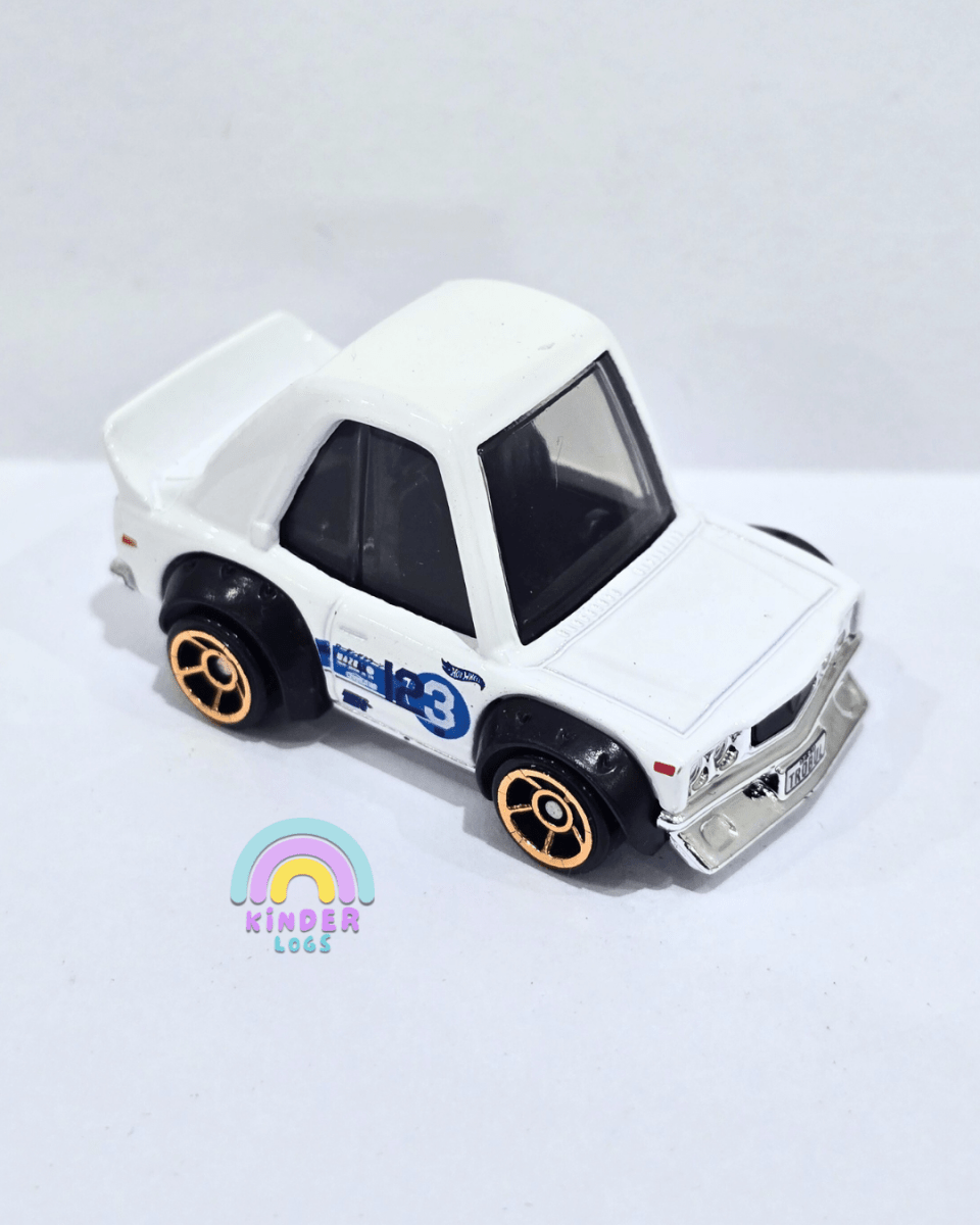 Tooned Hot Wheels Mazda RX - 3 - White (Uncarded) - Kinder Logs