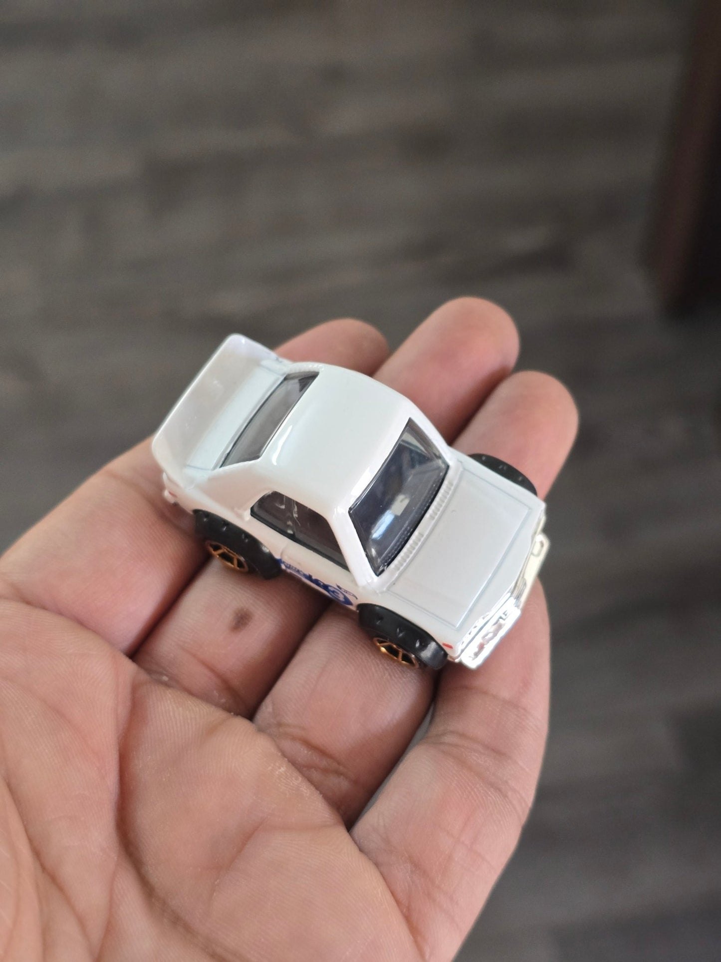 Tooned Hot Wheels Mazda RX - 3 - White (Uncarded - New) - Kinder Logs