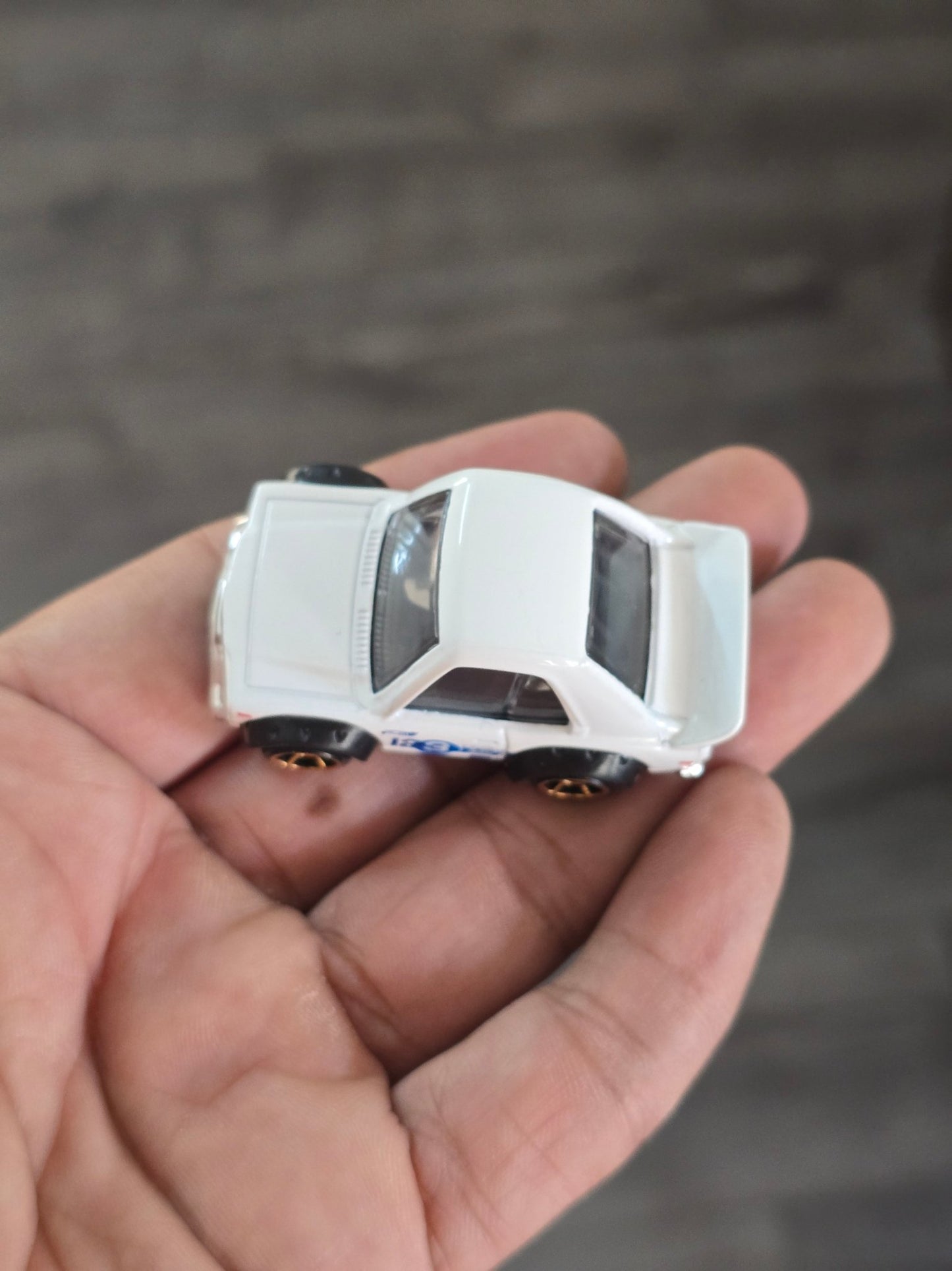 Tooned Hot Wheels Mazda RX - 3 - White (Uncarded - New) - Kinder Logs