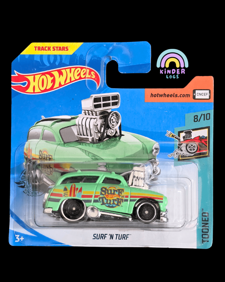 Tooned Hot Wheels Surf 'N' Turf - Short Card (Imported) - Kinder Logs