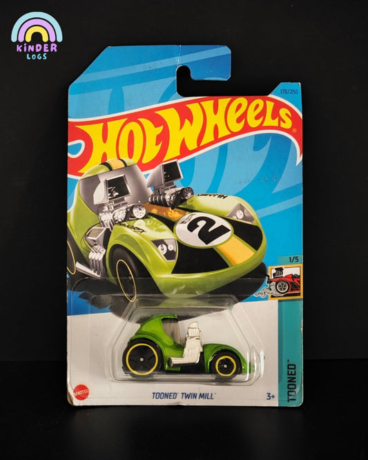 Tooned Hot Wheels Twin Mill (Green) - Kinder Logs