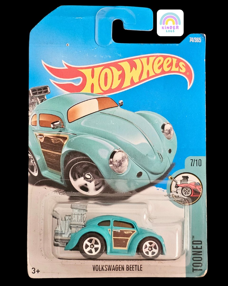 Tooned Hot Wheels Volkswagen Beetle (Rare) - Kinder Logs