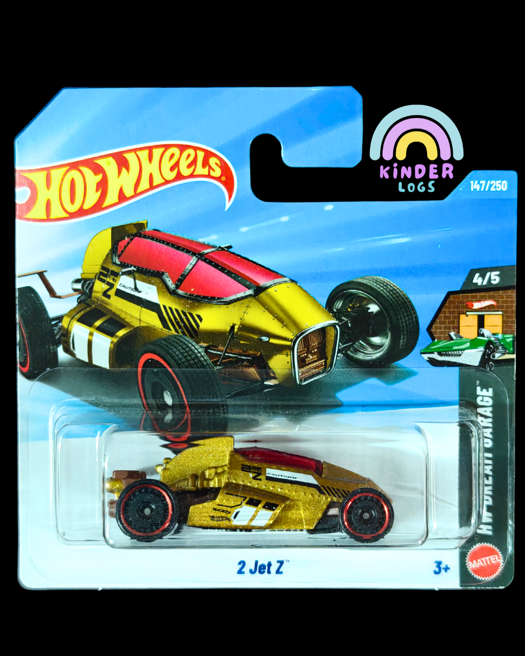 Treasure Hunt Hot Wheels 2 Jet Z (Short Card - Imported) - Kinder Logs