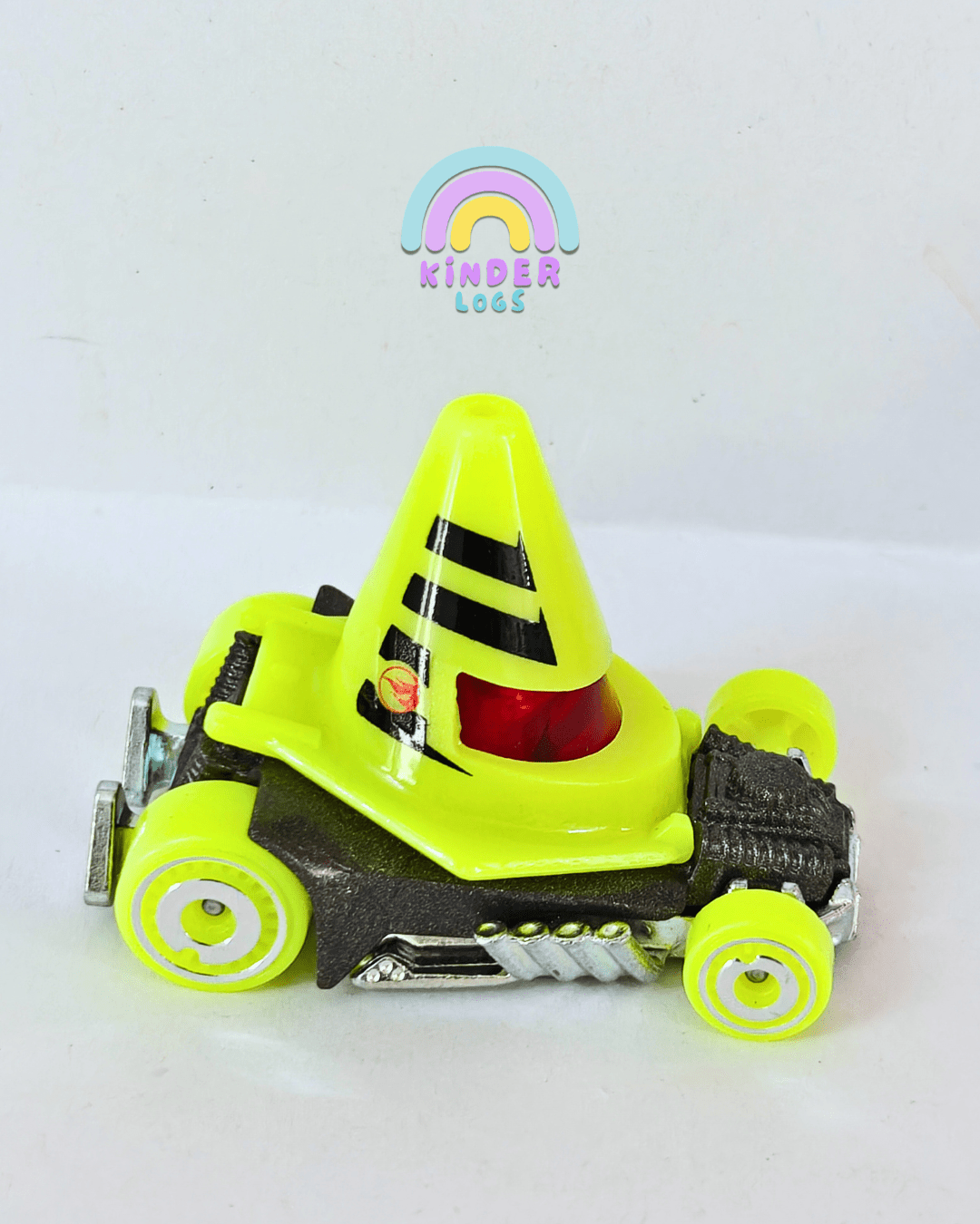 Treasure Hunt Hot Wheels Cone Shaker - Green (Uncarded - New) - Kinder Logs