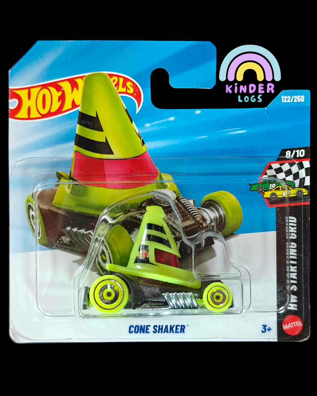 Treasure Hunt Hot Wheels Cone Shaker - Short Card (Imported) - Kinder Logs