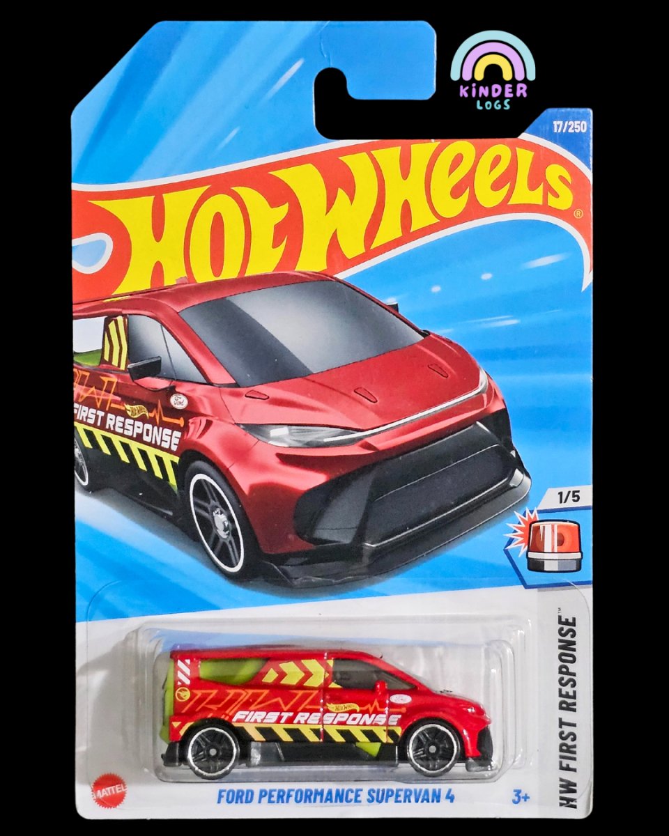 Treasure Hunt Hot Wheels Ford Performance Supervan 4 (A Case) - Kinder Logs