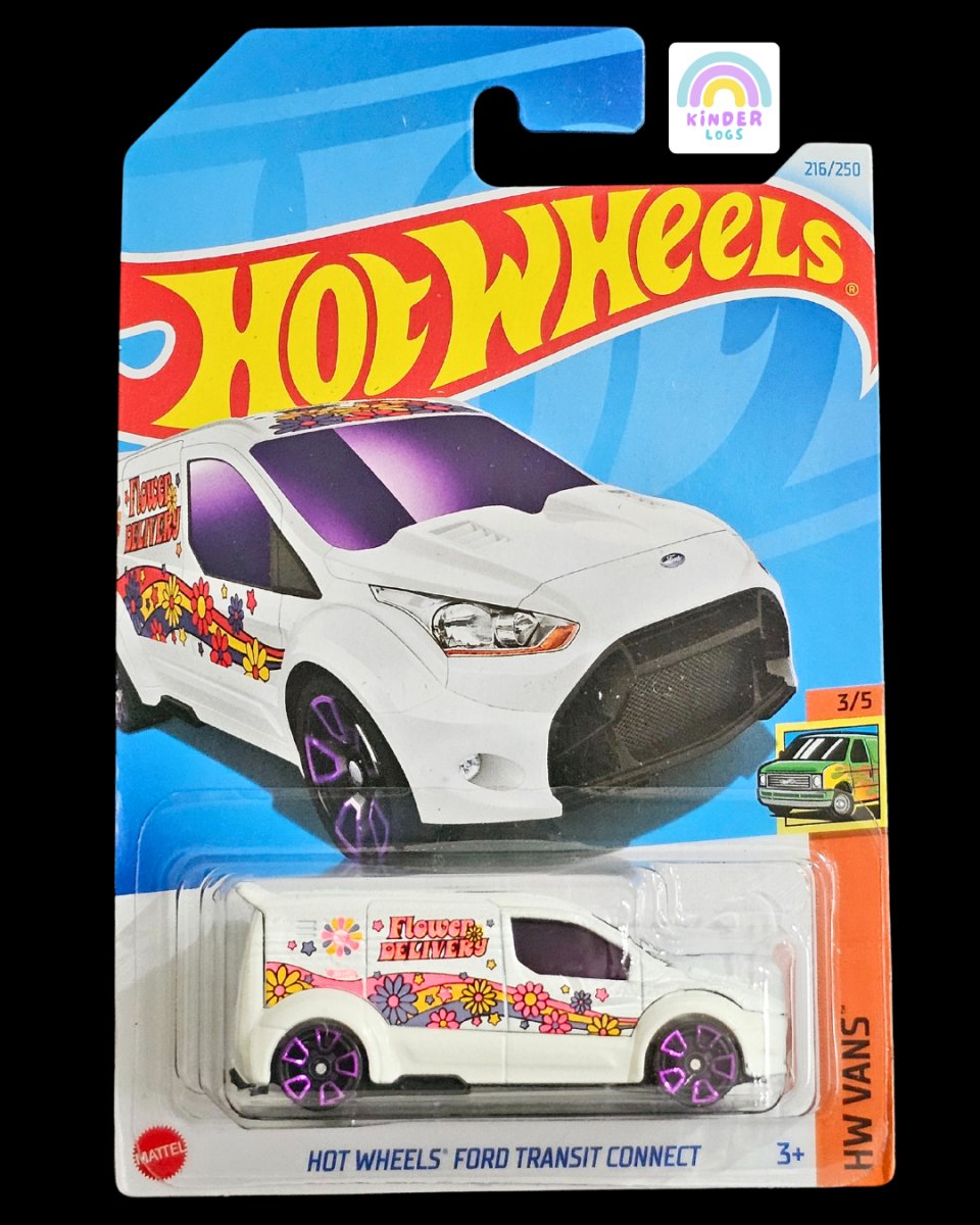 Treasure Hunt Hot Wheels Ford Transit Connect (M Case) - Kinder Logs