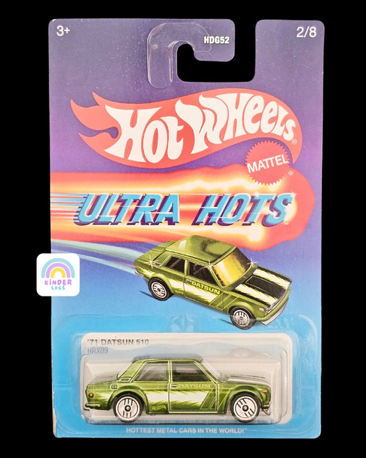 Ultra Hots Hot Wheels 1971 Datsun 510 - Kinder Logs