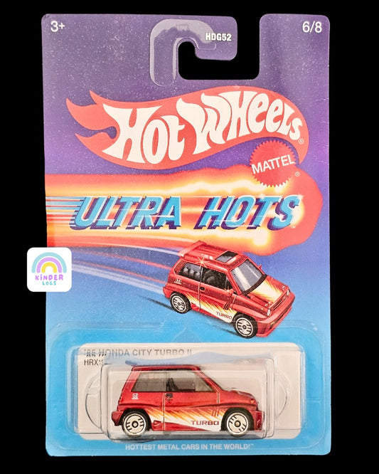 Ultra Hots Hot Wheels 1985 Honda City Turbo II - Kinder Logs