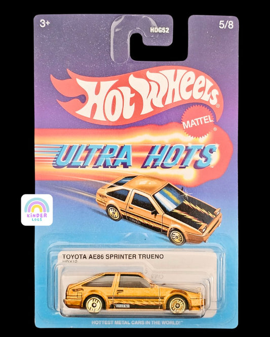 Ultra Hots Hot Wheels Toyota AE86 Sprinter Trueno - Kinder Logs