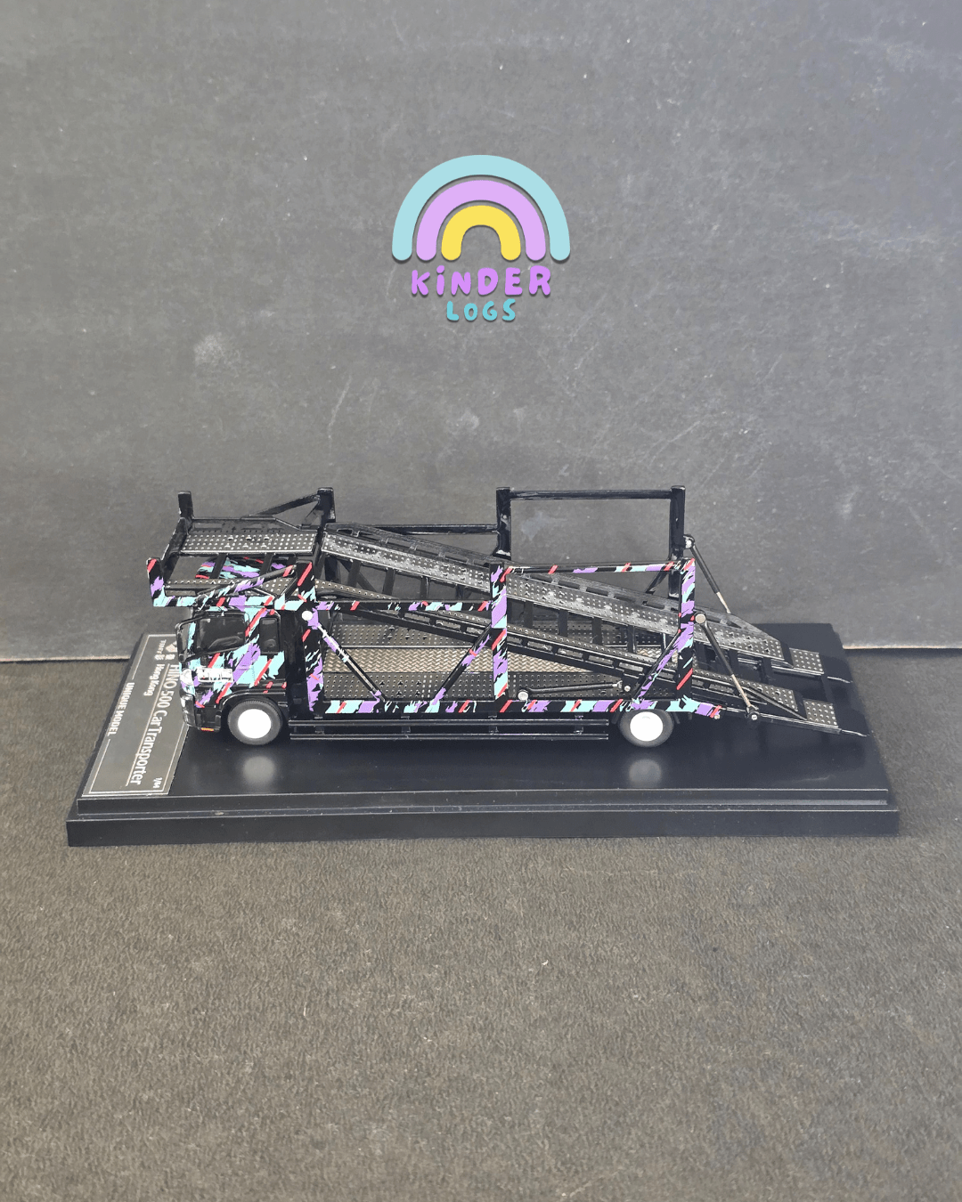Unique Model x Tiny HKS HINO 500 Car Transporter (Pre - Owned) - Kinder Logs